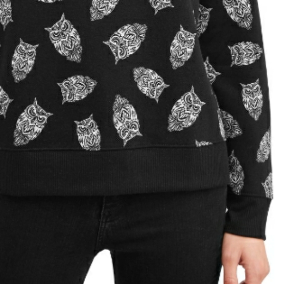 NWT NOBO Jr Plus Plush Teddy Bear Crew OWL Sweater - Picture 5 of 6